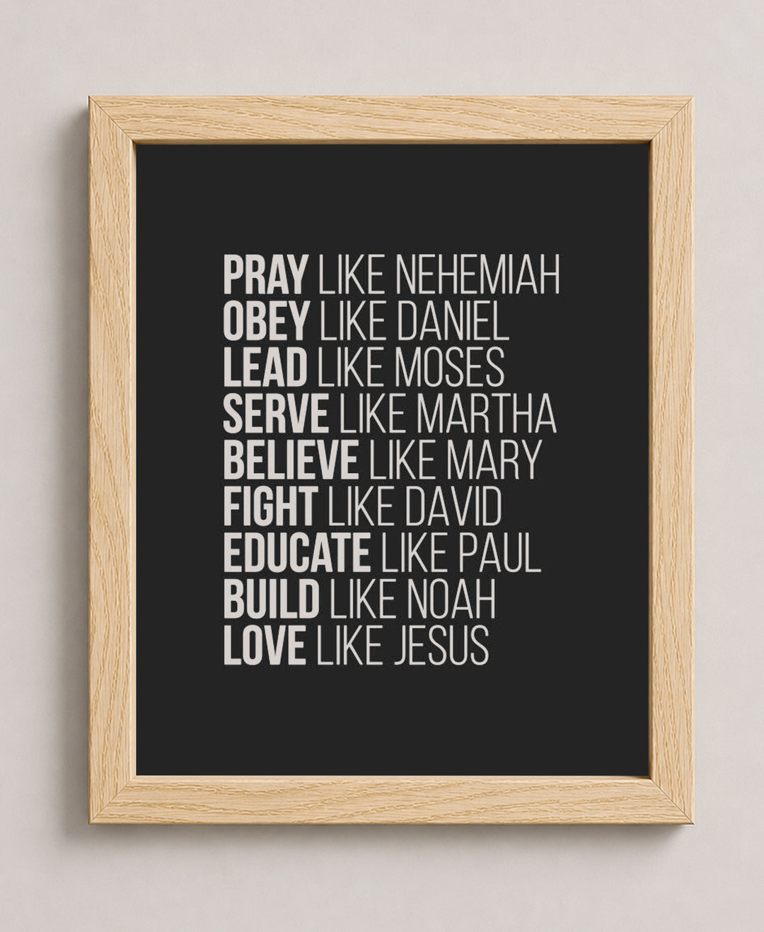 Spiritual Role Models Bible Verse Wall Art