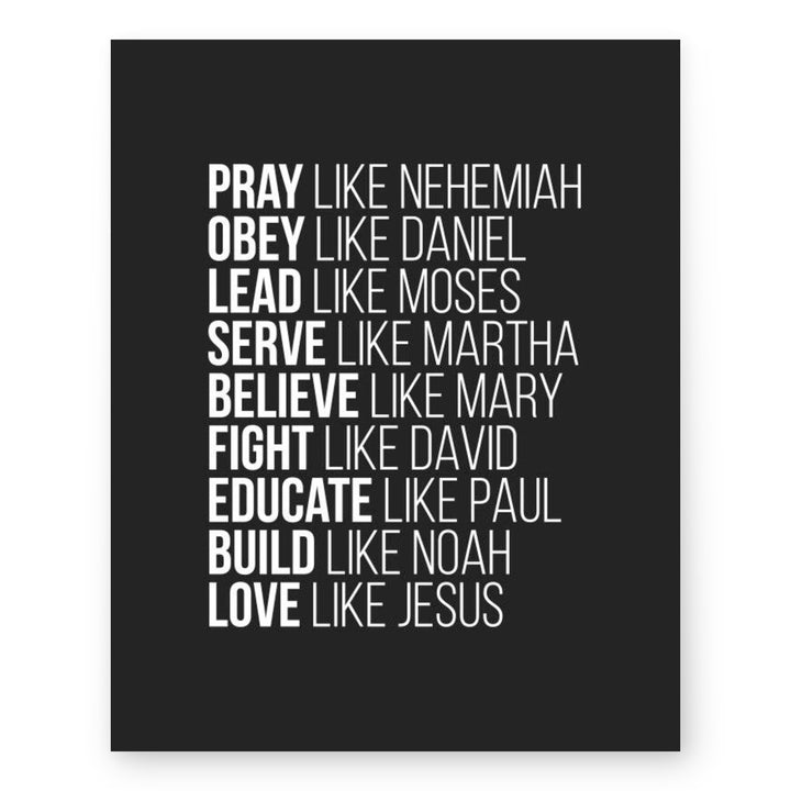 Spiritual Role Models Bible Verse Wall Art