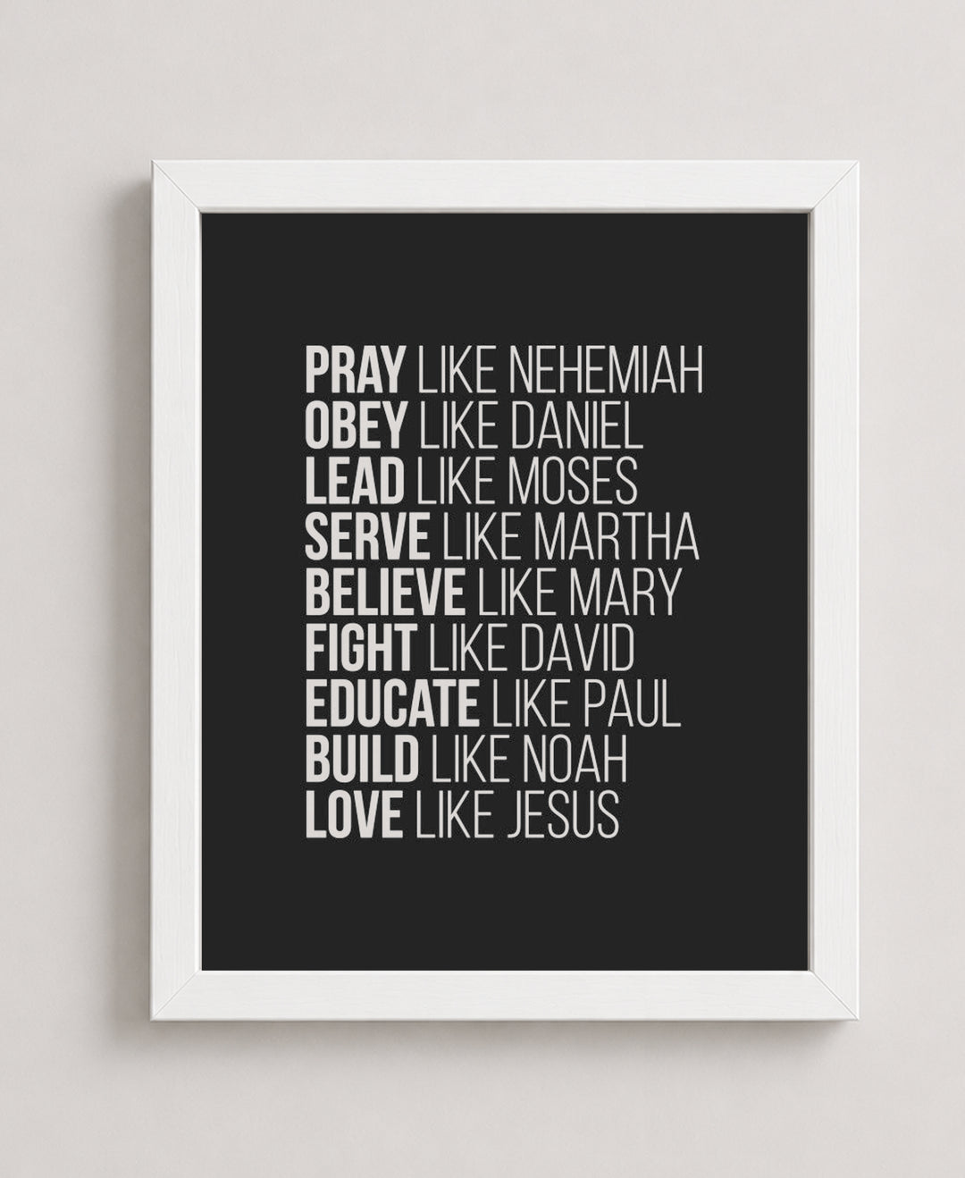 Spiritual Role Models Bible Verse Wall Art