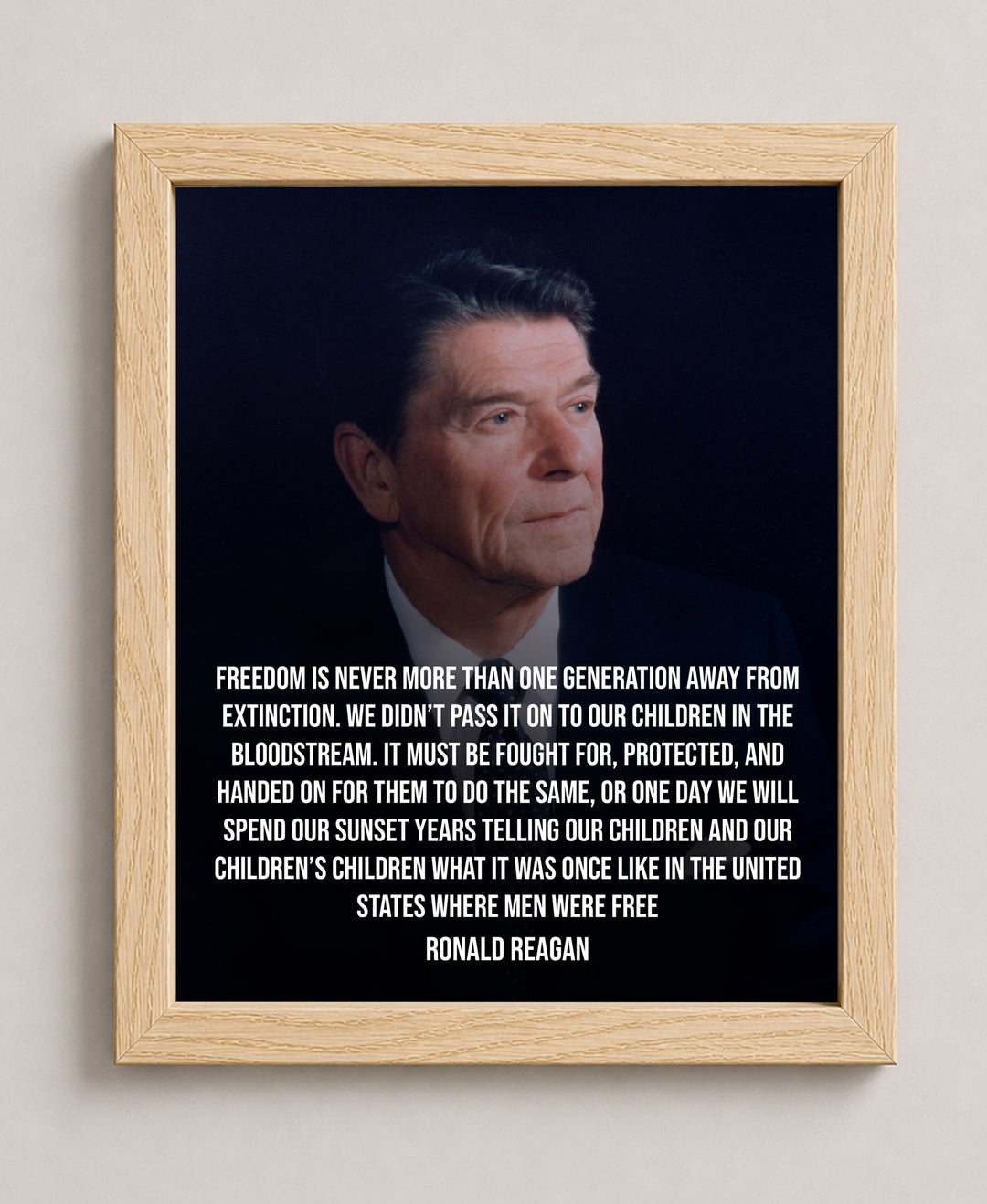 Freedom Is One Generation Away Patriotic Wall Art