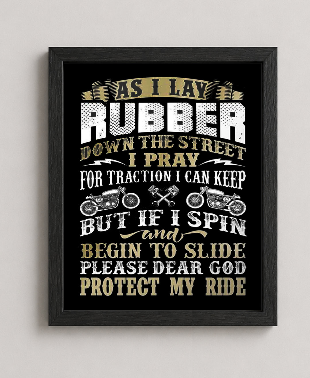Lay Rubber Funny Man Cave Wall Art