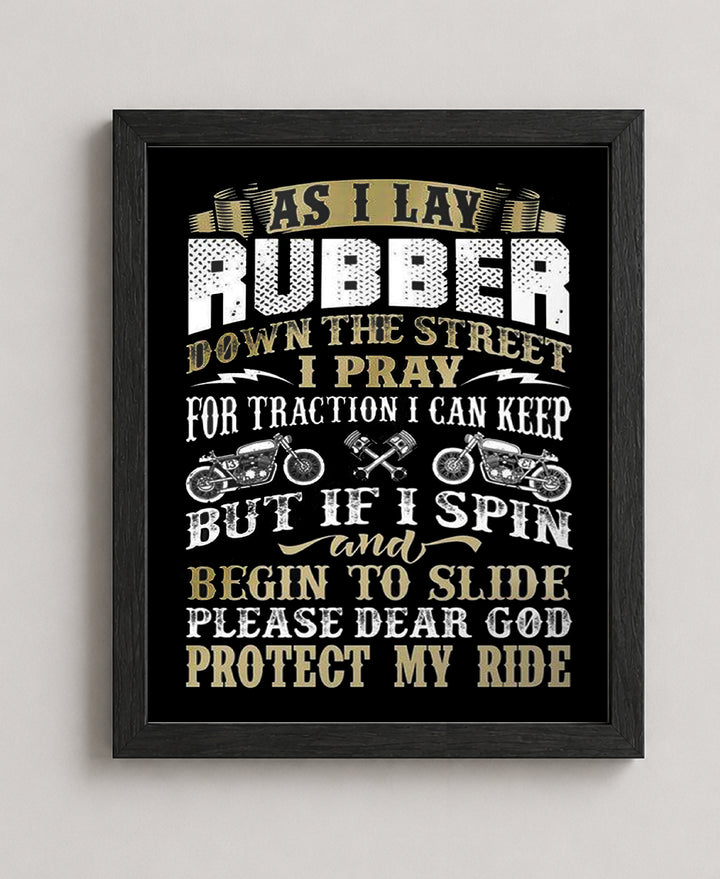 Lay Rubber Funny Man Cave Wall Art