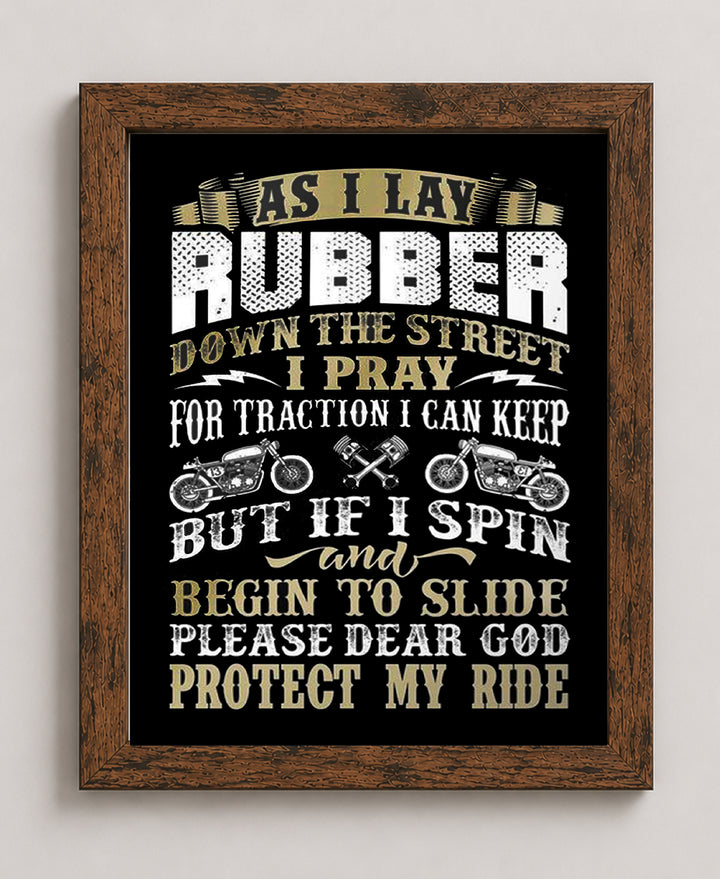 Lay Rubber Funny Man Cave Wall Art