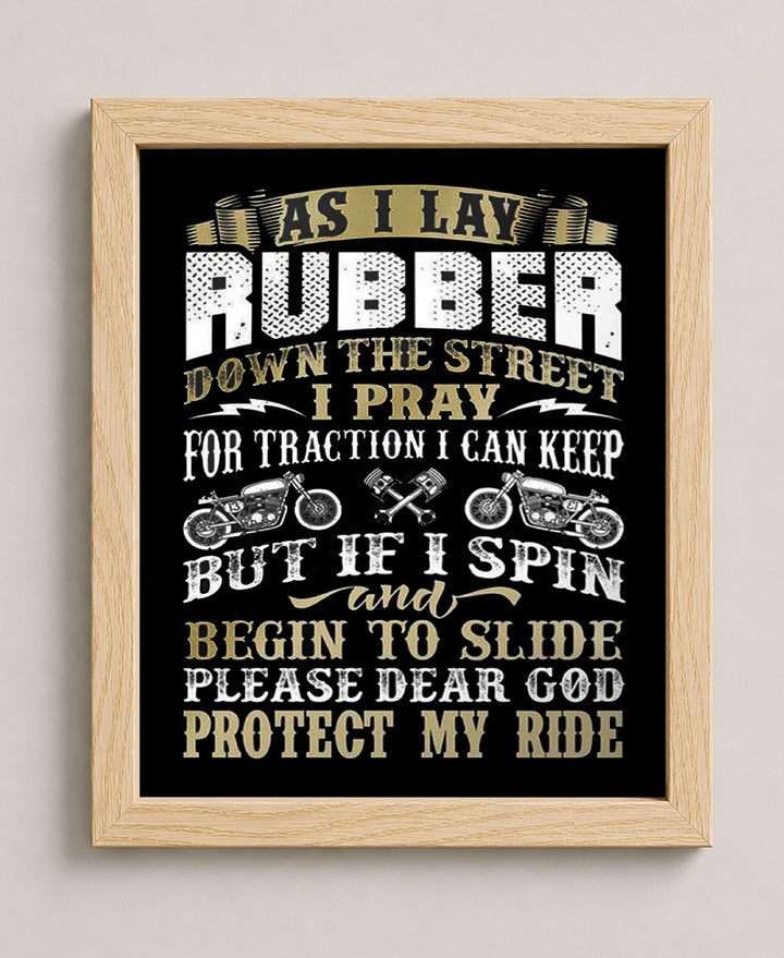 Lay Rubber Funny Man Cave Wall Art