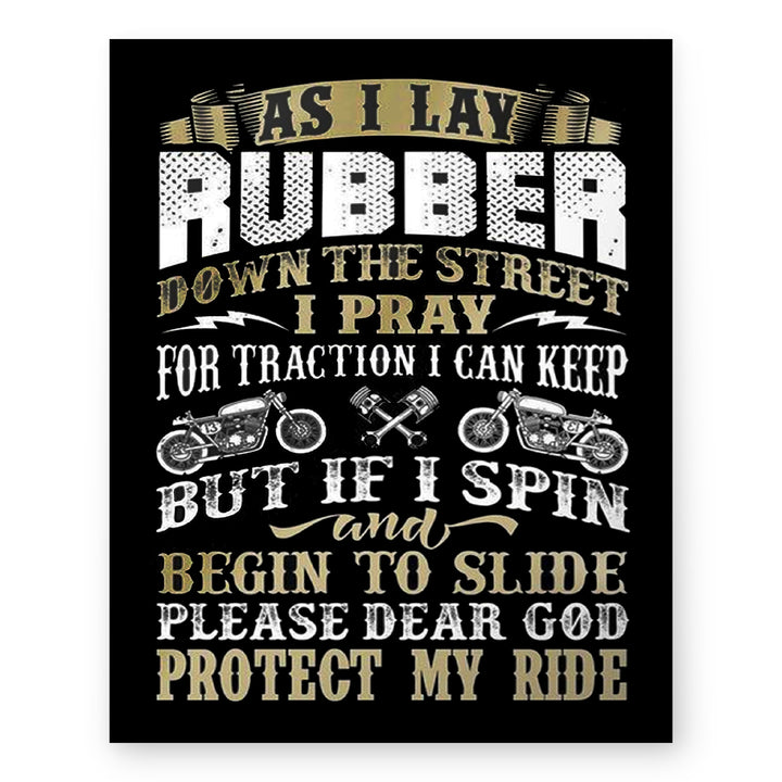 Lay Rubber Funny Man Cave Wall Art