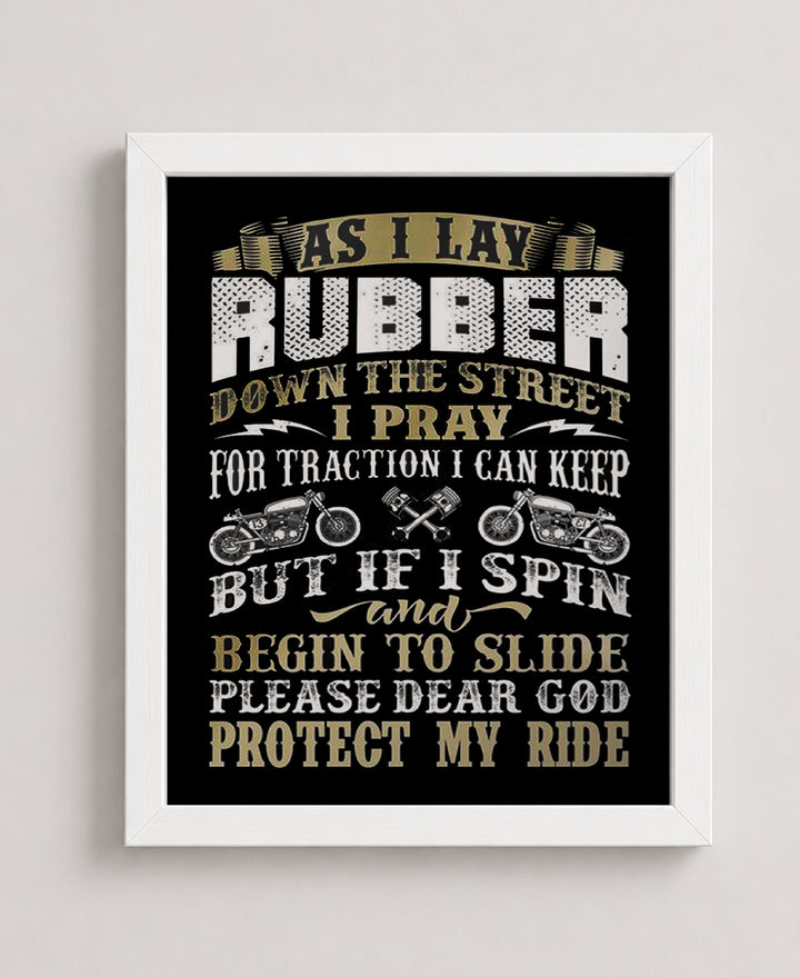 Lay Rubber Funny Man Cave Wall Art