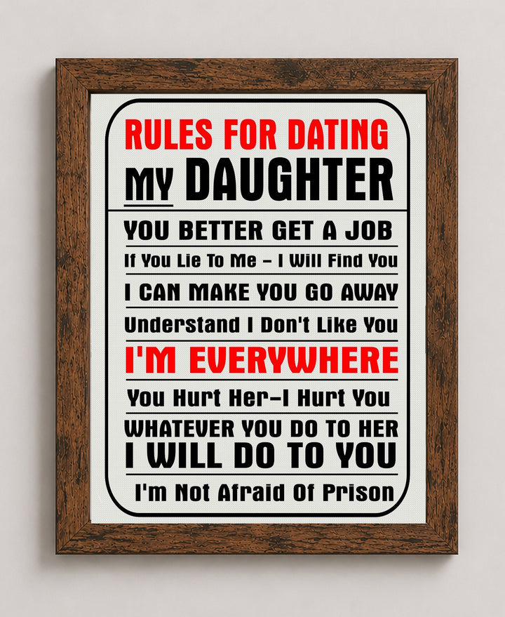 Rules For Dating My Daughter&