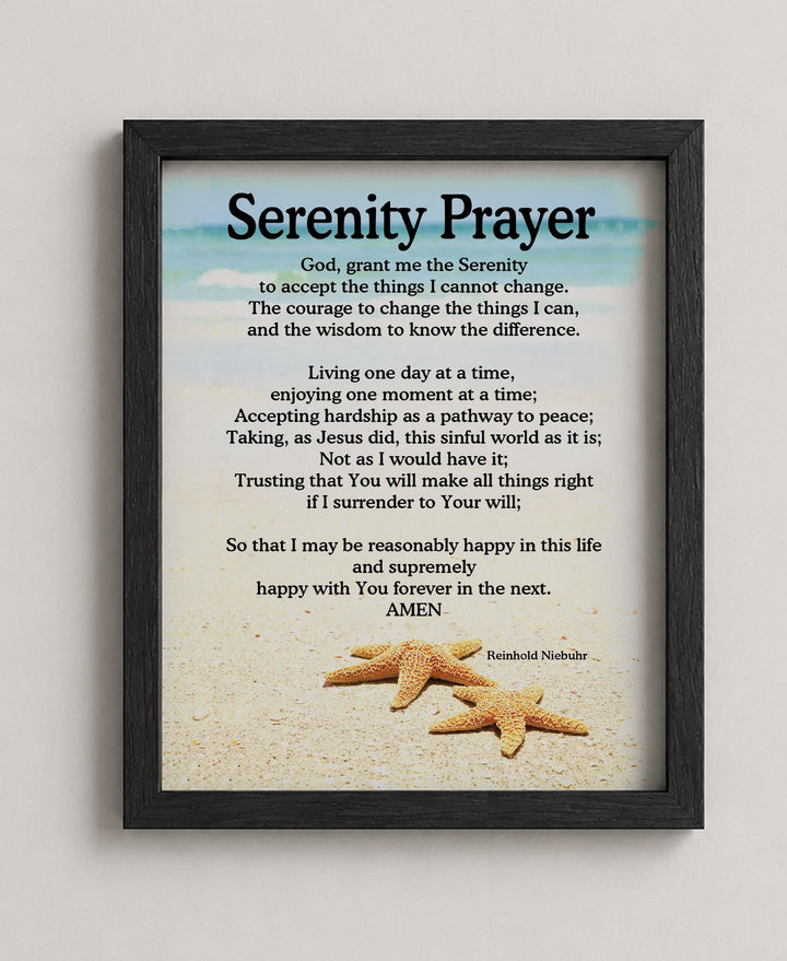 Serenity Prayer Bible Verse Wall Art