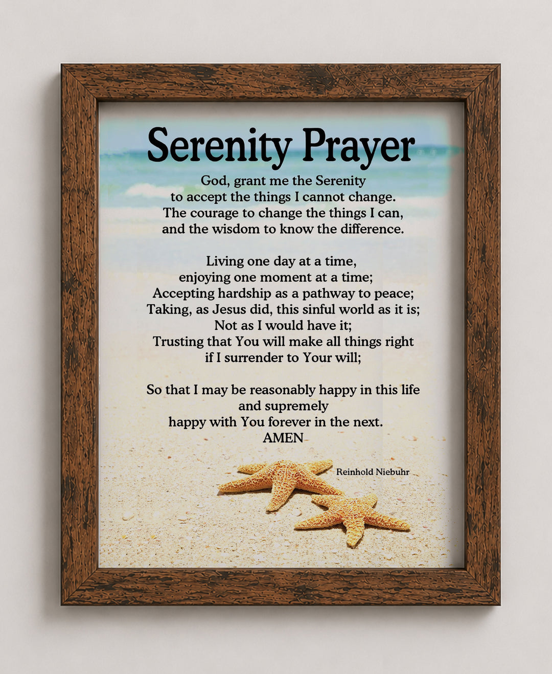 Serenity Prayer Bible Verse Wall Art
