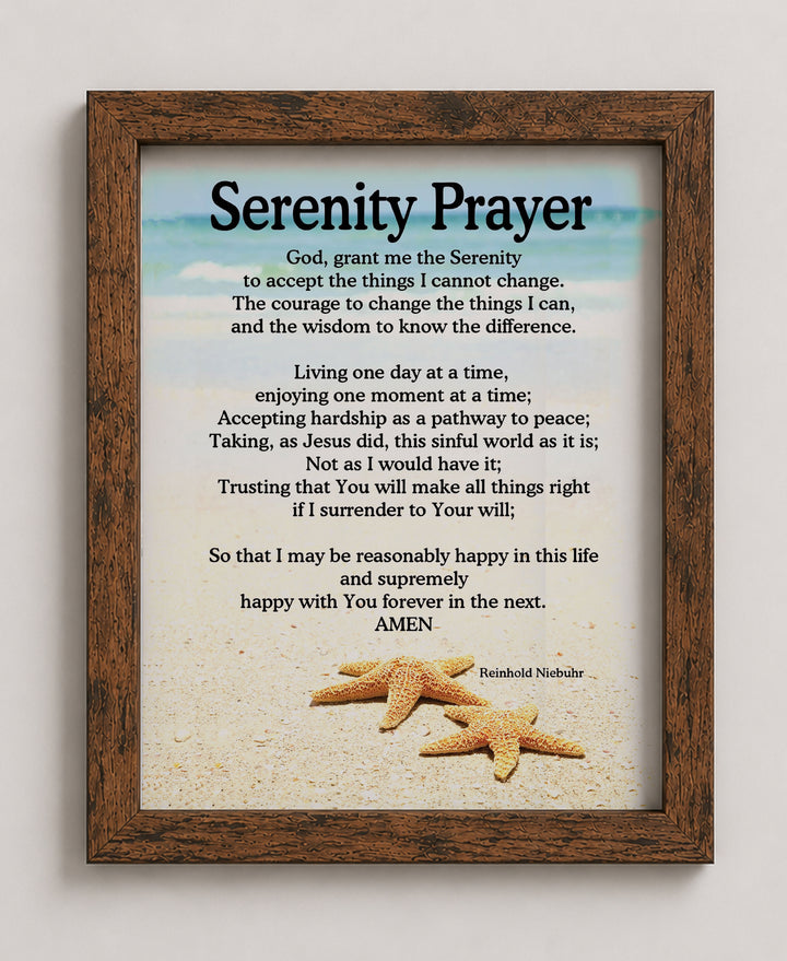 Serenity Prayer Bible Verse Wall Art
