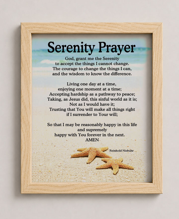 Serenity Prayer Bible Verse Wall Art