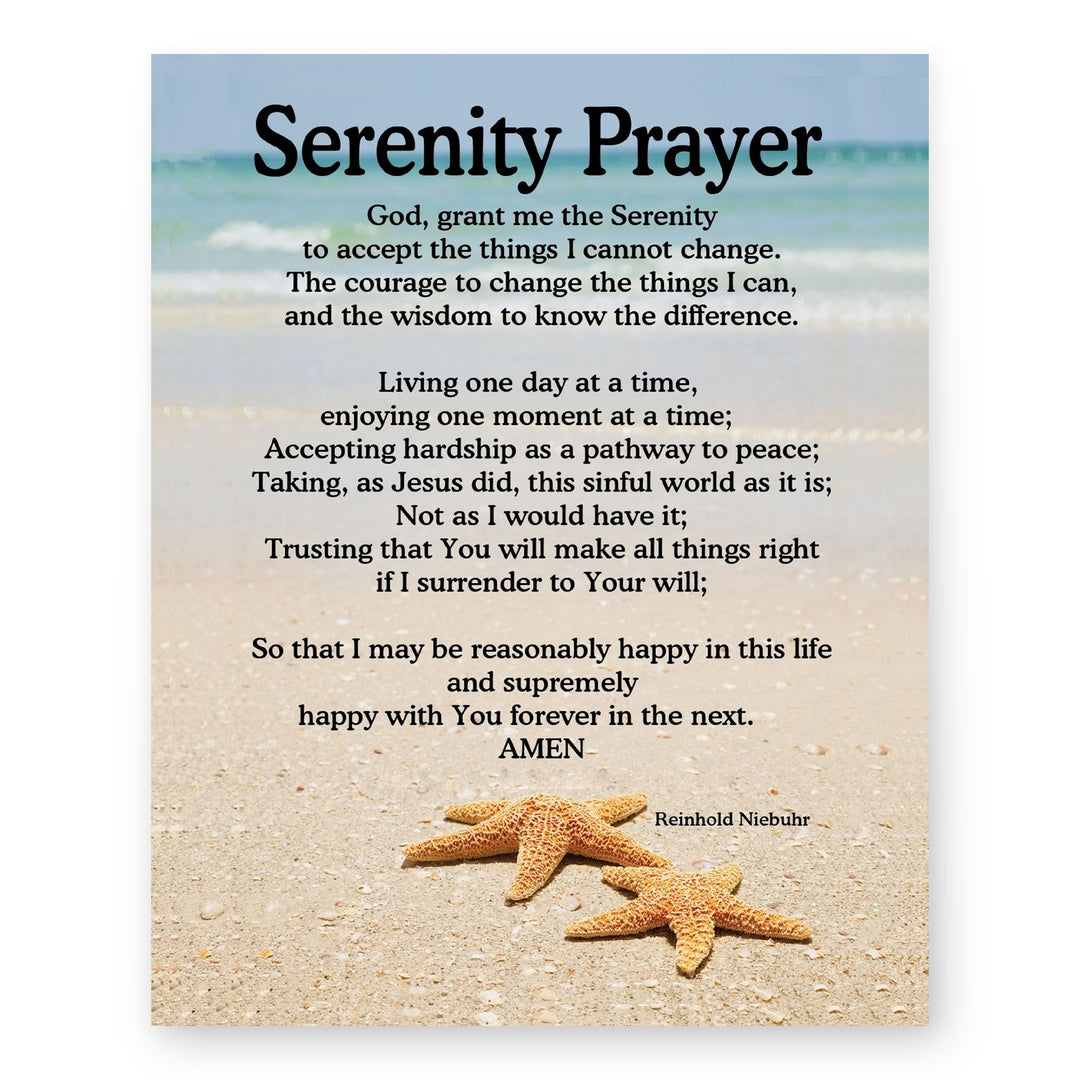Serenity Prayer Bible Verse Wall Art