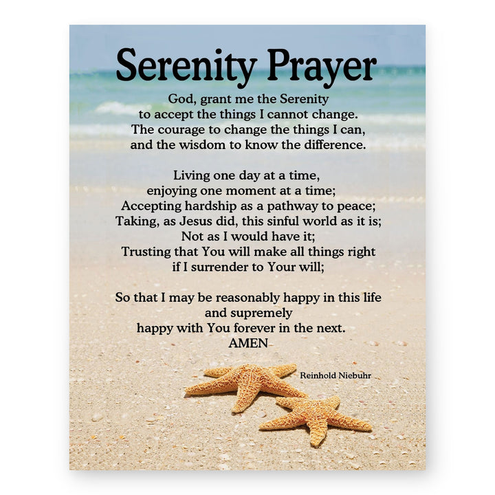 Serenity Prayer Bible Verse Wall Art