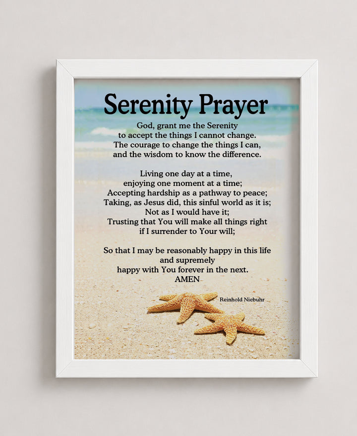 Serenity Prayer Bible Verse Wall Art