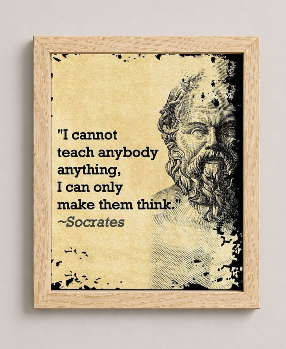 Socrates Inspirational Wall Art