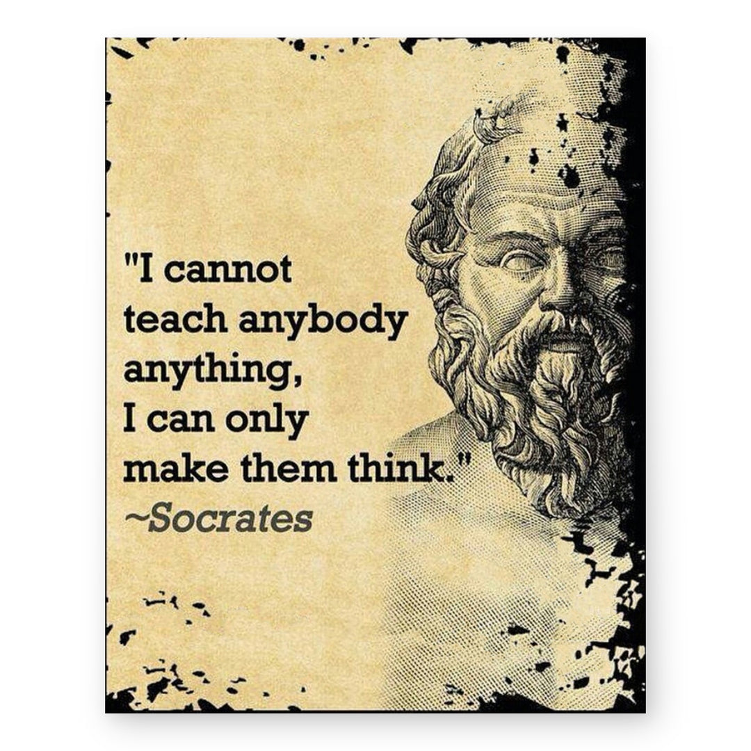 Socrates Inspirational Wall Art