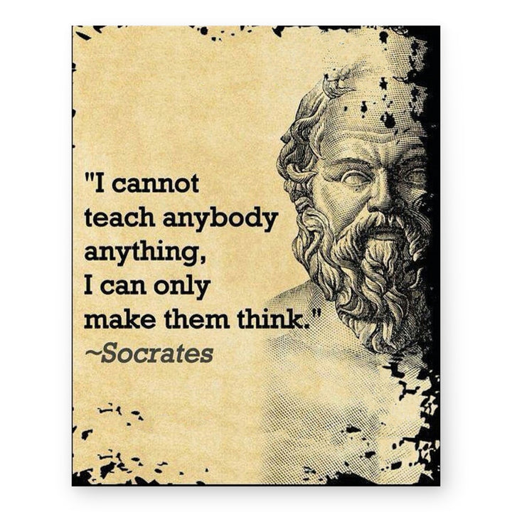 Socrates Inspirational Wall Art