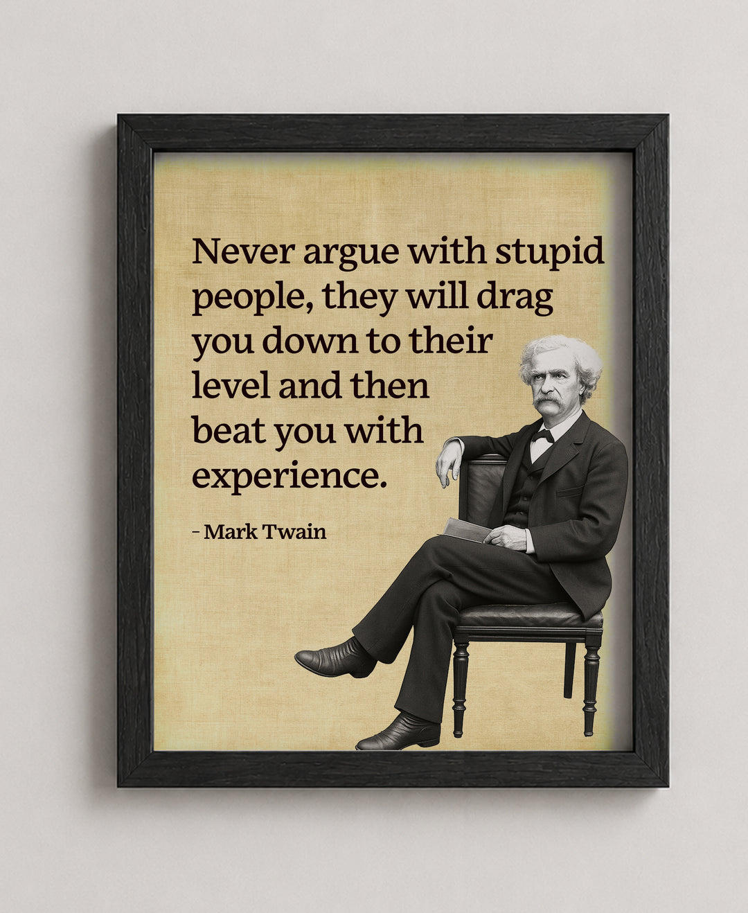Mark Twain Funny Wall Art