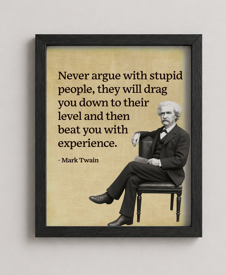 Mark Twain Funny Wall Art
