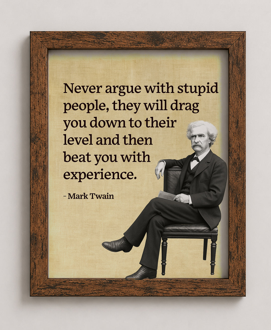 Mark Twain Funny Wall Art