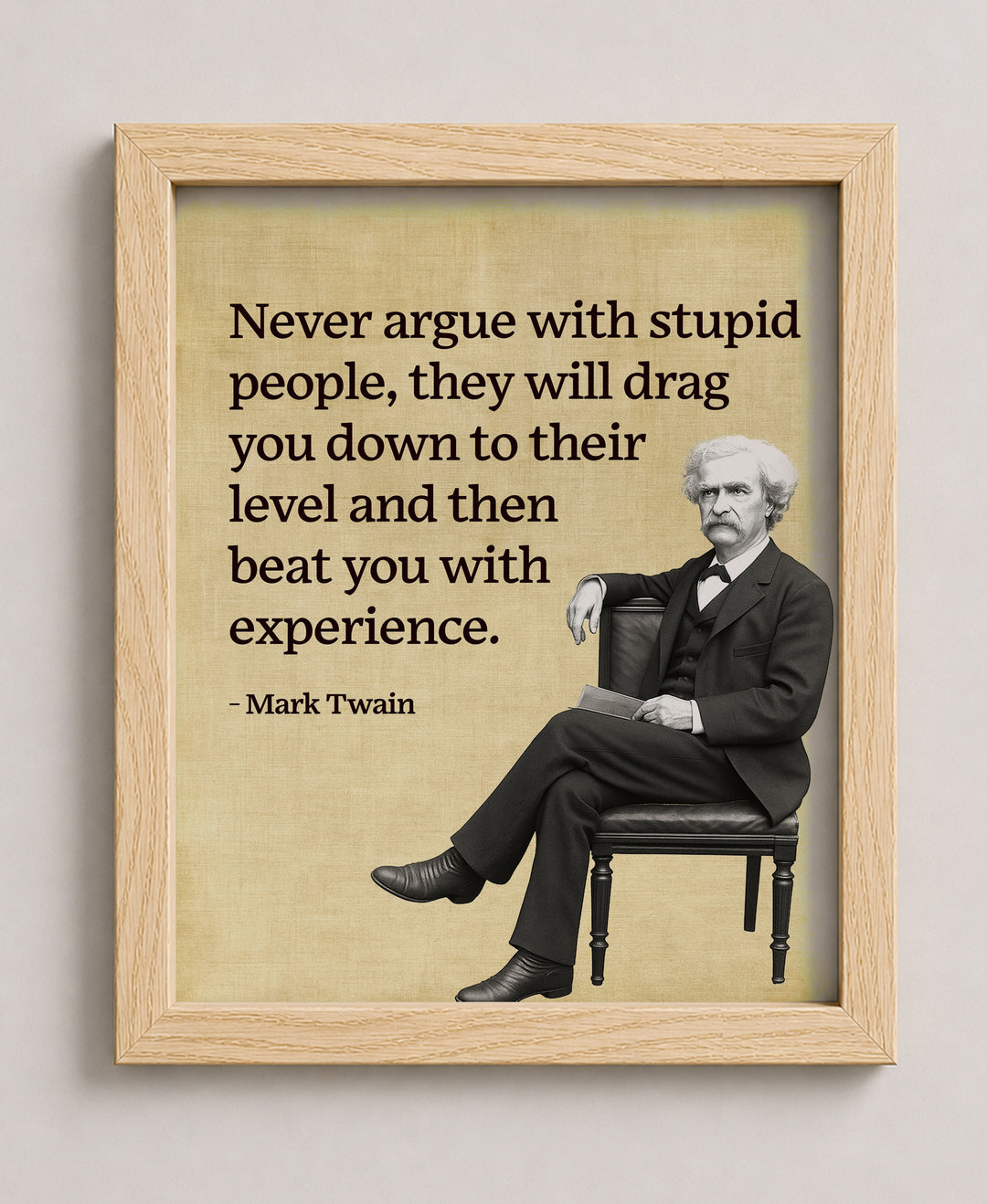 Mark Twain Funny Wall Art