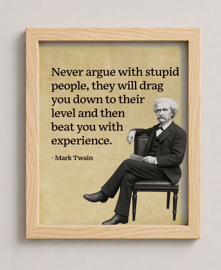 Mark Twain Funny Wall Art