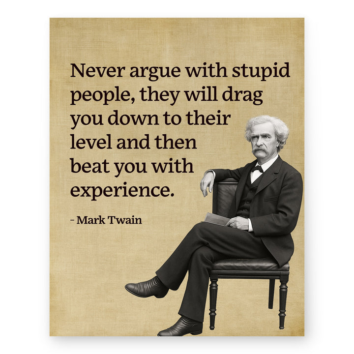 Mark Twain Funny Wall Art