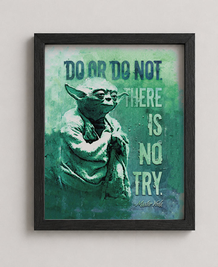 There Is No Try Inspirational Wall Art