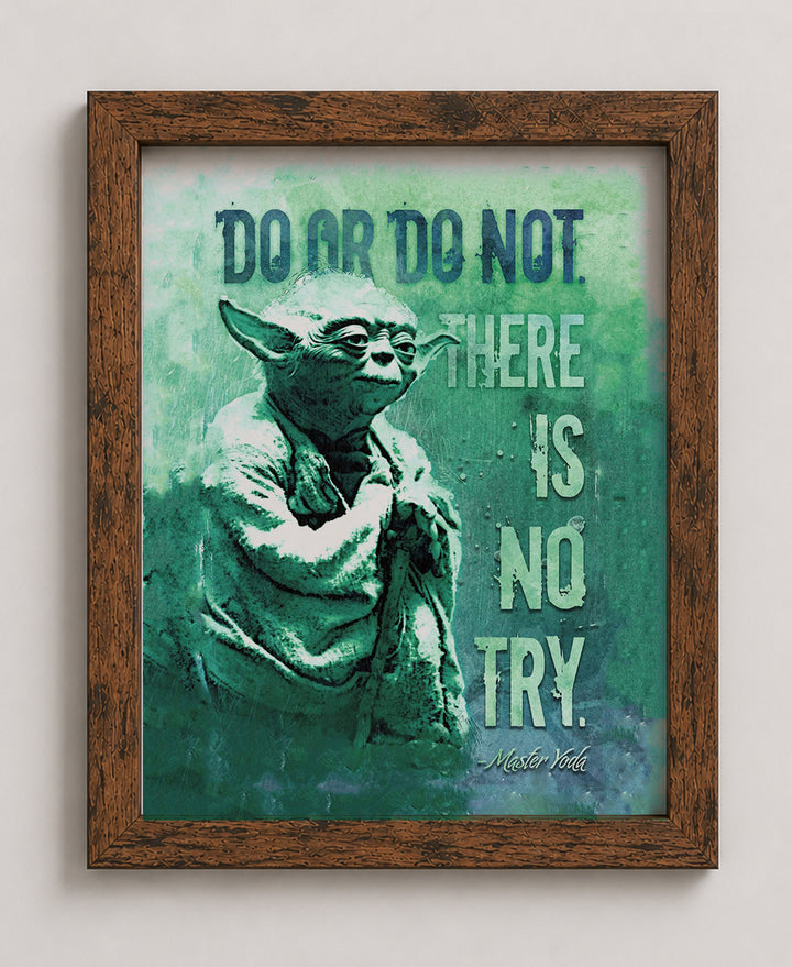 There Is No Try Inspirational Wall Art