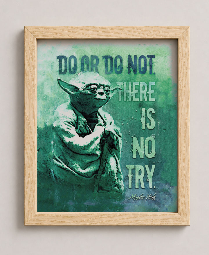 There Is No Try Inspirational Wall Art