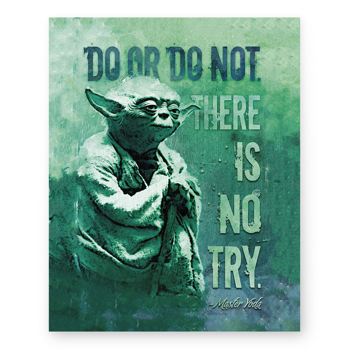 There Is No Try Inspirational Wall Art
