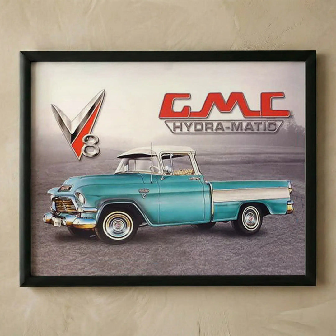 GMC Hydramatic Truck vintage sign print