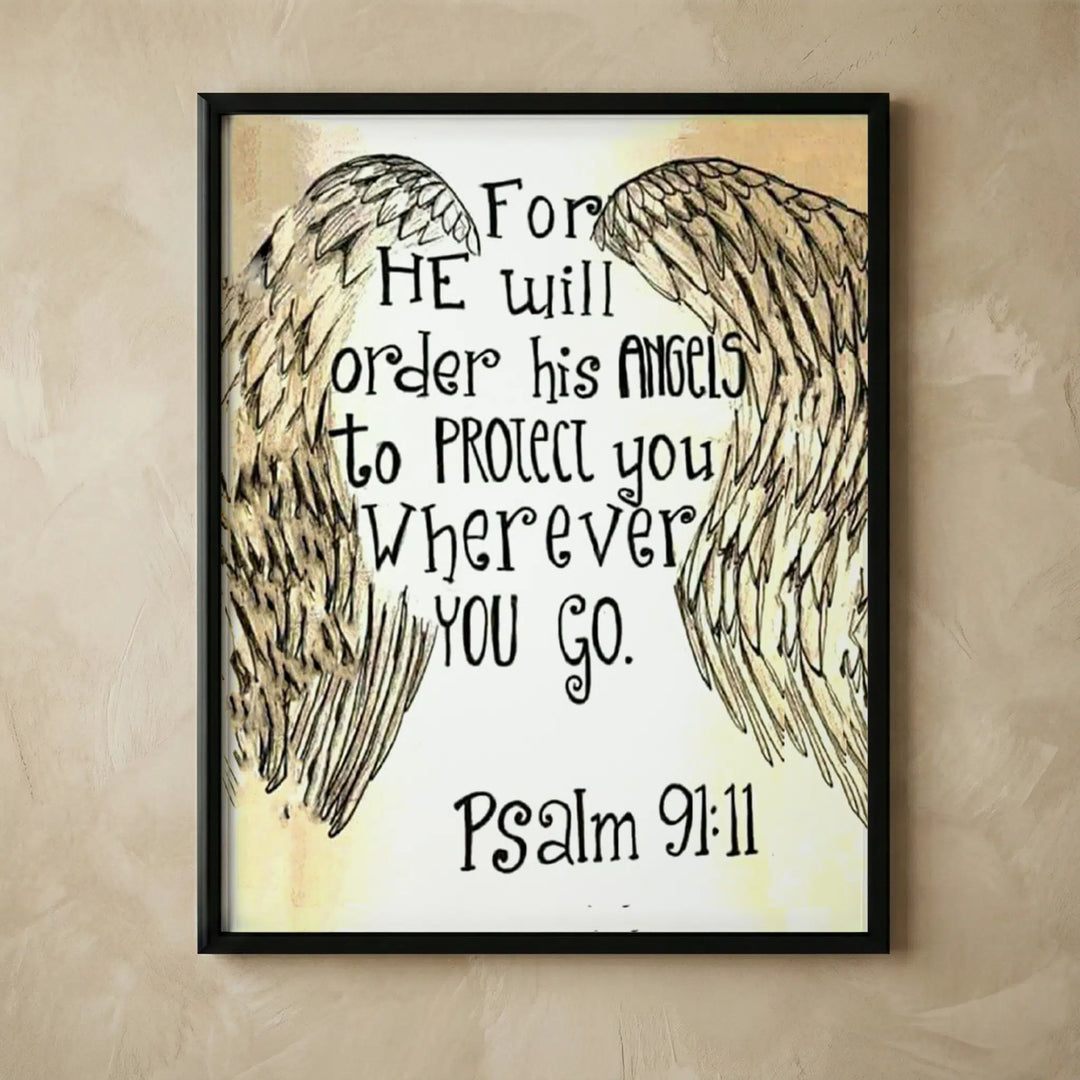 Angel Christian wall decor print 8x10
