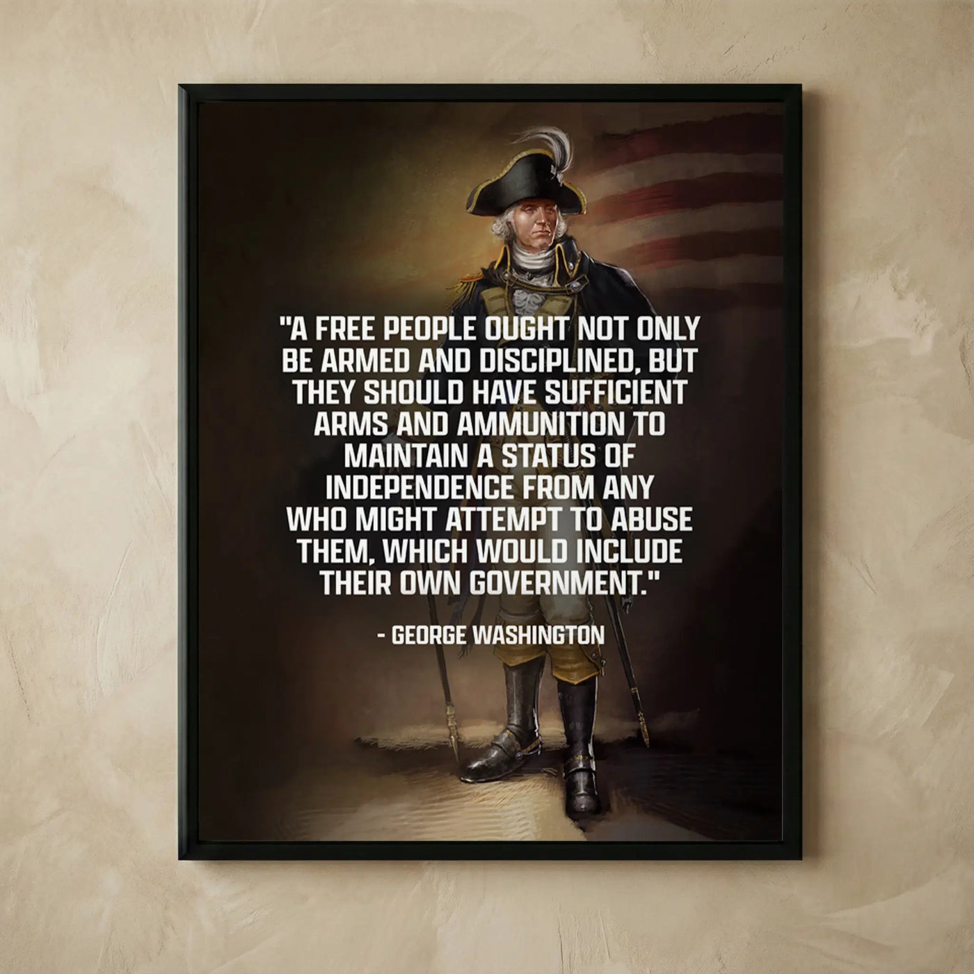 George Washington motivational quotes wall art
