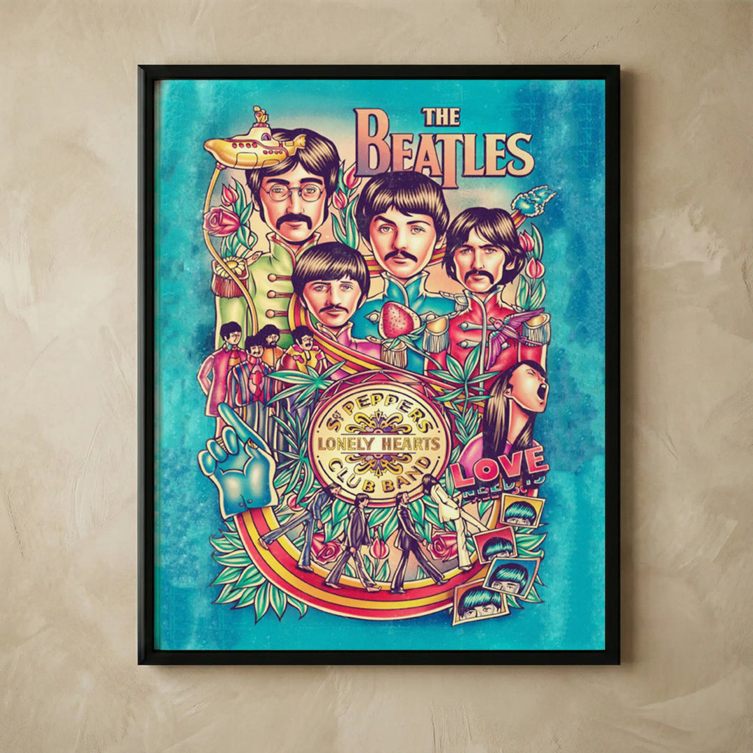 Sgt. Pepper's Band music poster unframed