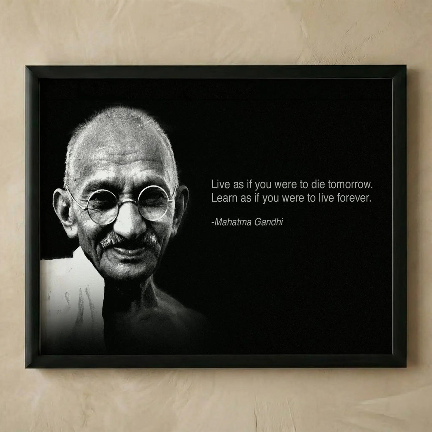 Gandhi live motivational quote wall art