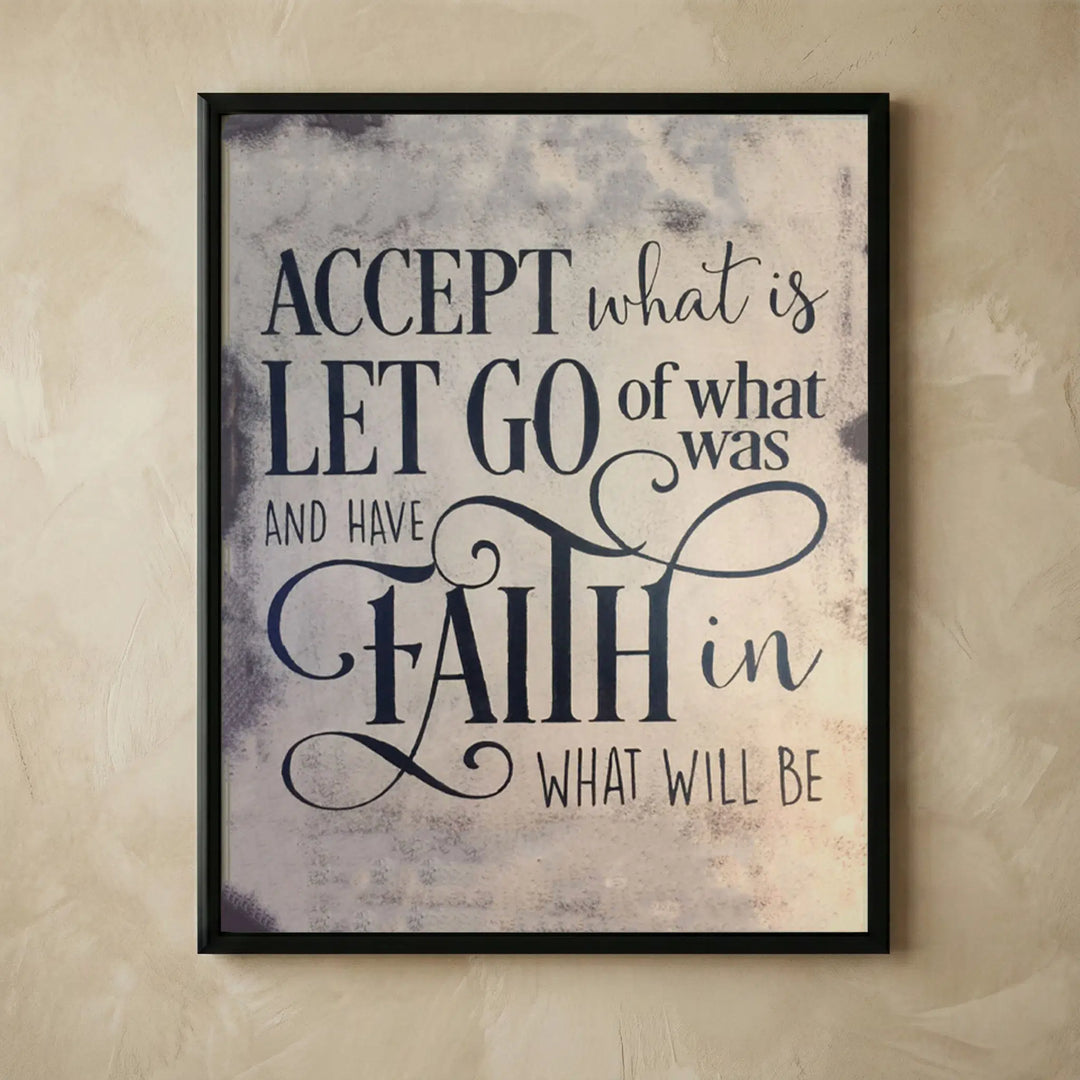 Have Faith rustic typography wall art 8x10