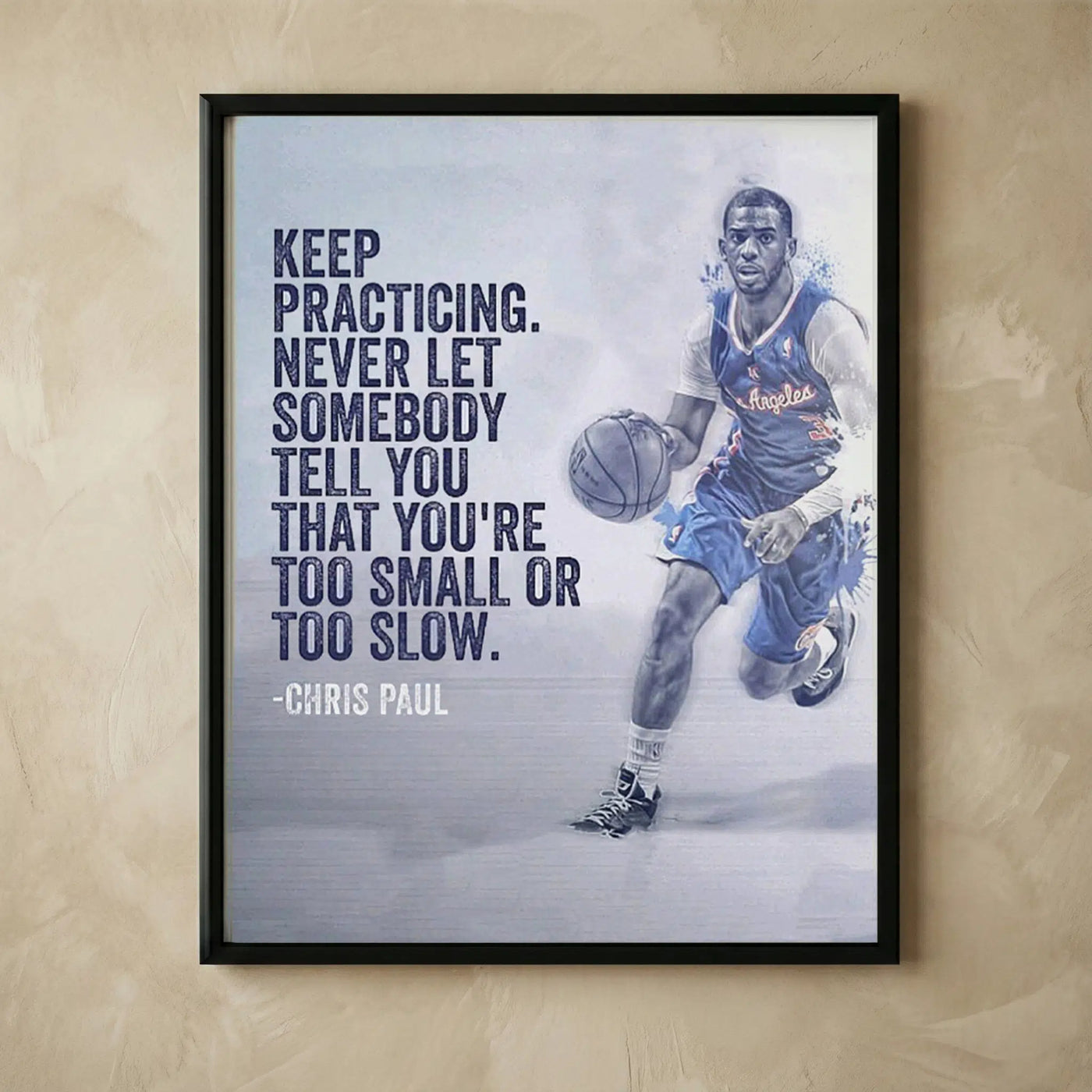 Keep Practicing basketball motivational wall art