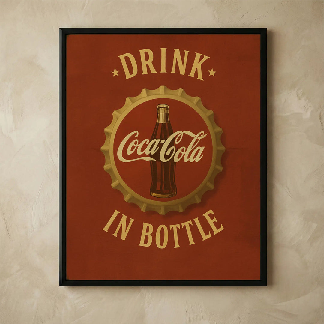 Vintage Coca-Cola 1950s wall art posters set