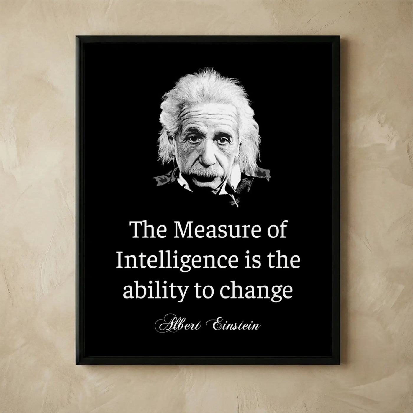 Albert Einstein motivational quotes wall art print