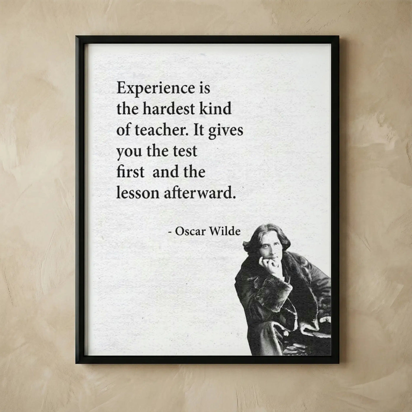 Oscar Wilde inspirational black and white portrait