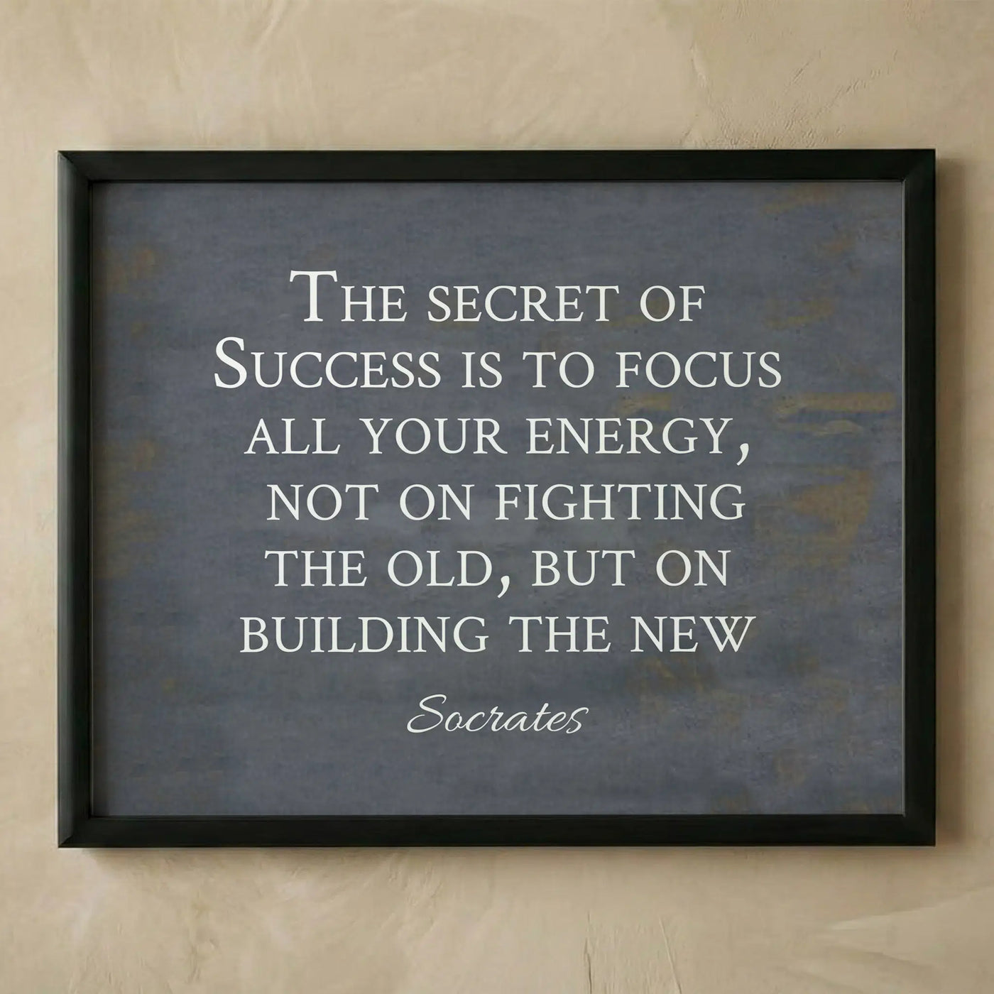 Socrates success motivational wall art print