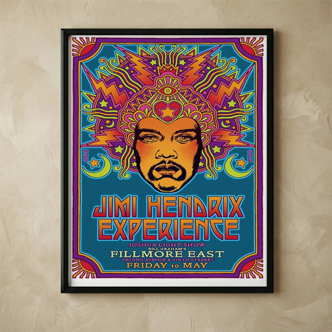 Filmore East vintage musician poster art