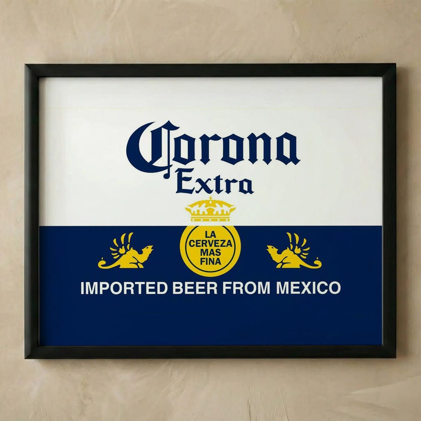 Corona Extra beer logo poster print