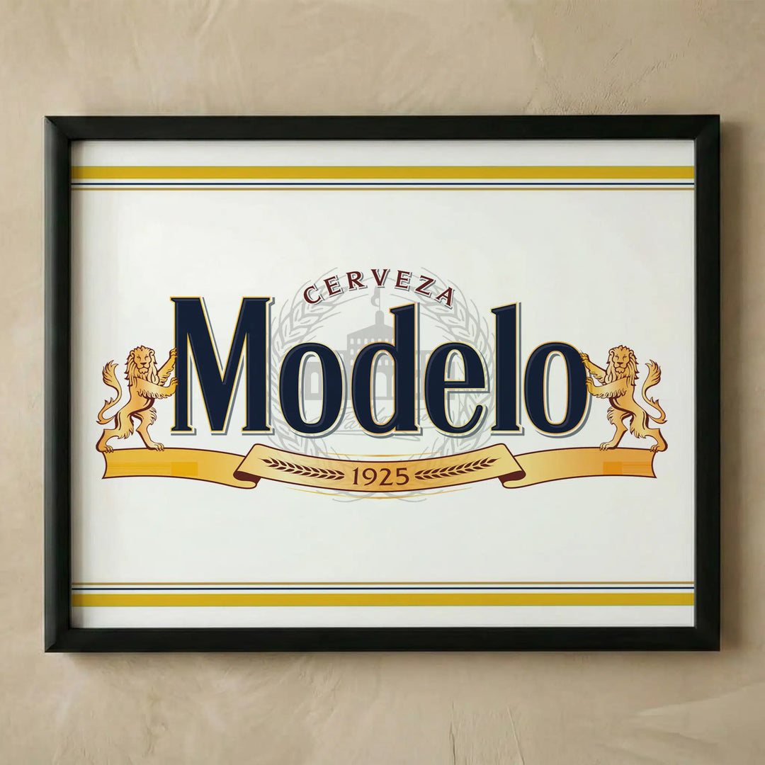 Cerveza Modelo vintage beer wall art print
