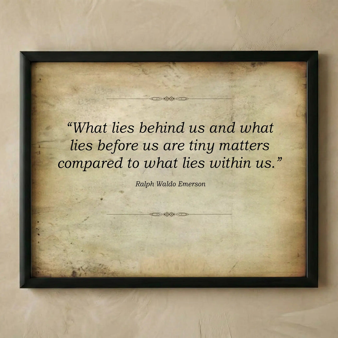 Ralph Waldo Emerson inspirational wall art print