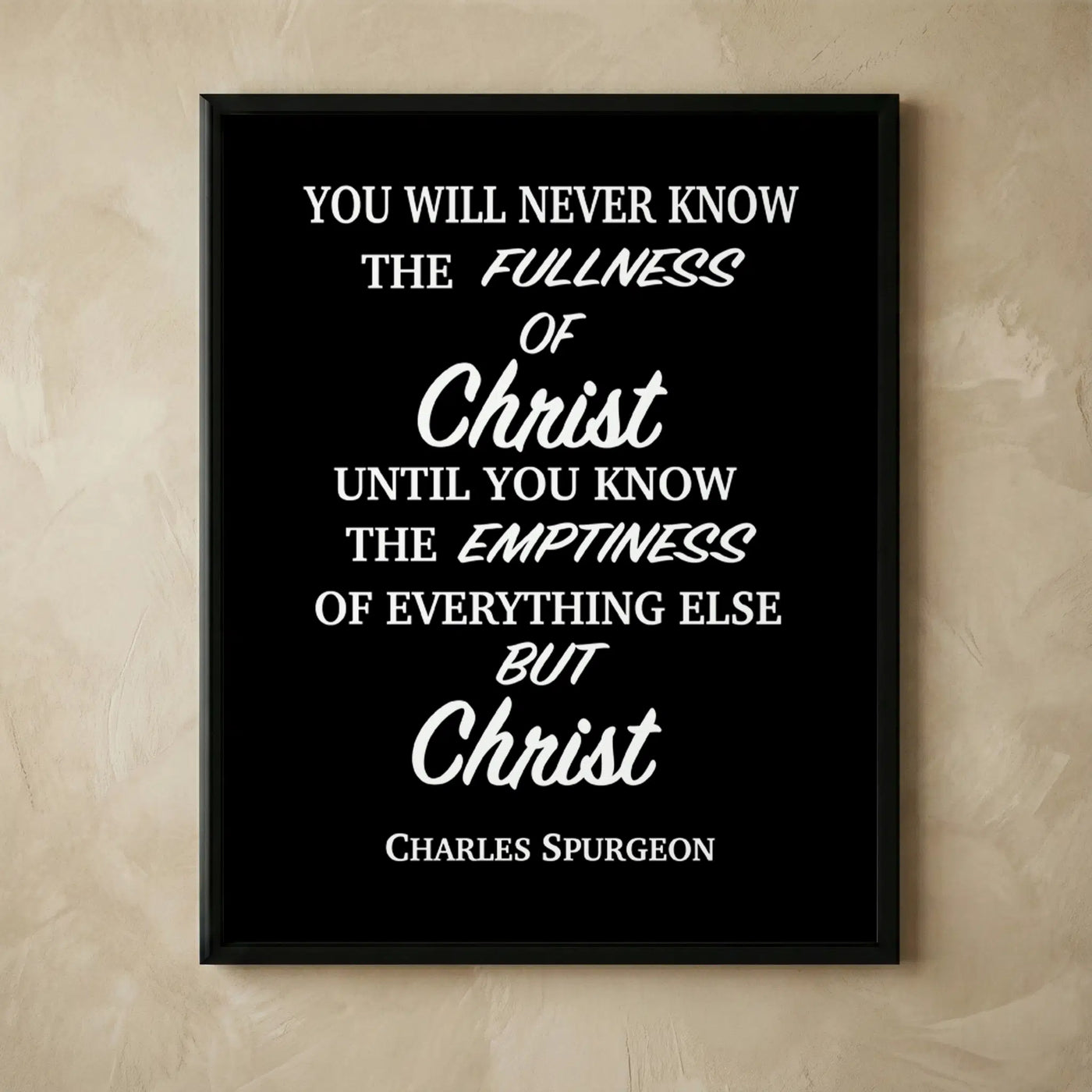 Charles Spurgeon spiritual quote wall art print