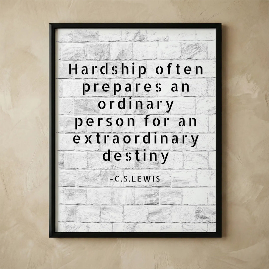 C.S. Lewis inspirational Christian wall art