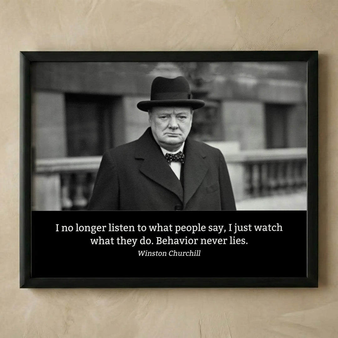 Winston Churchill quote vintage wall art