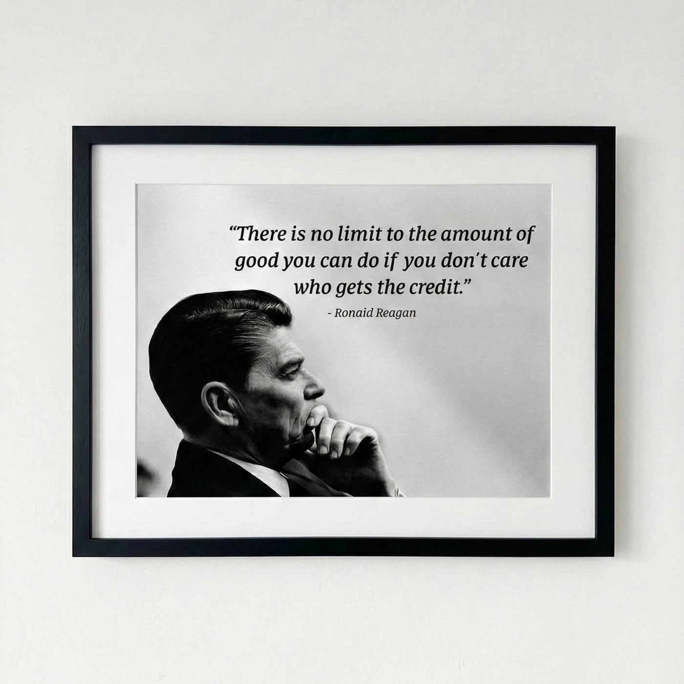 Image of Ronald Regan Print in Framed Wall Art
